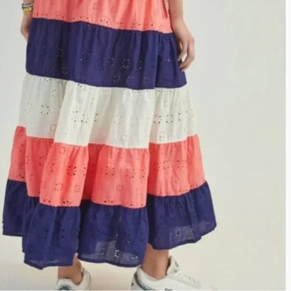 ⭐️🌻 Fantine Maxi Tiered Floral Boho Peasant Hipster Hippie Deco Farm Chic Skirt - Picture 4 of 5